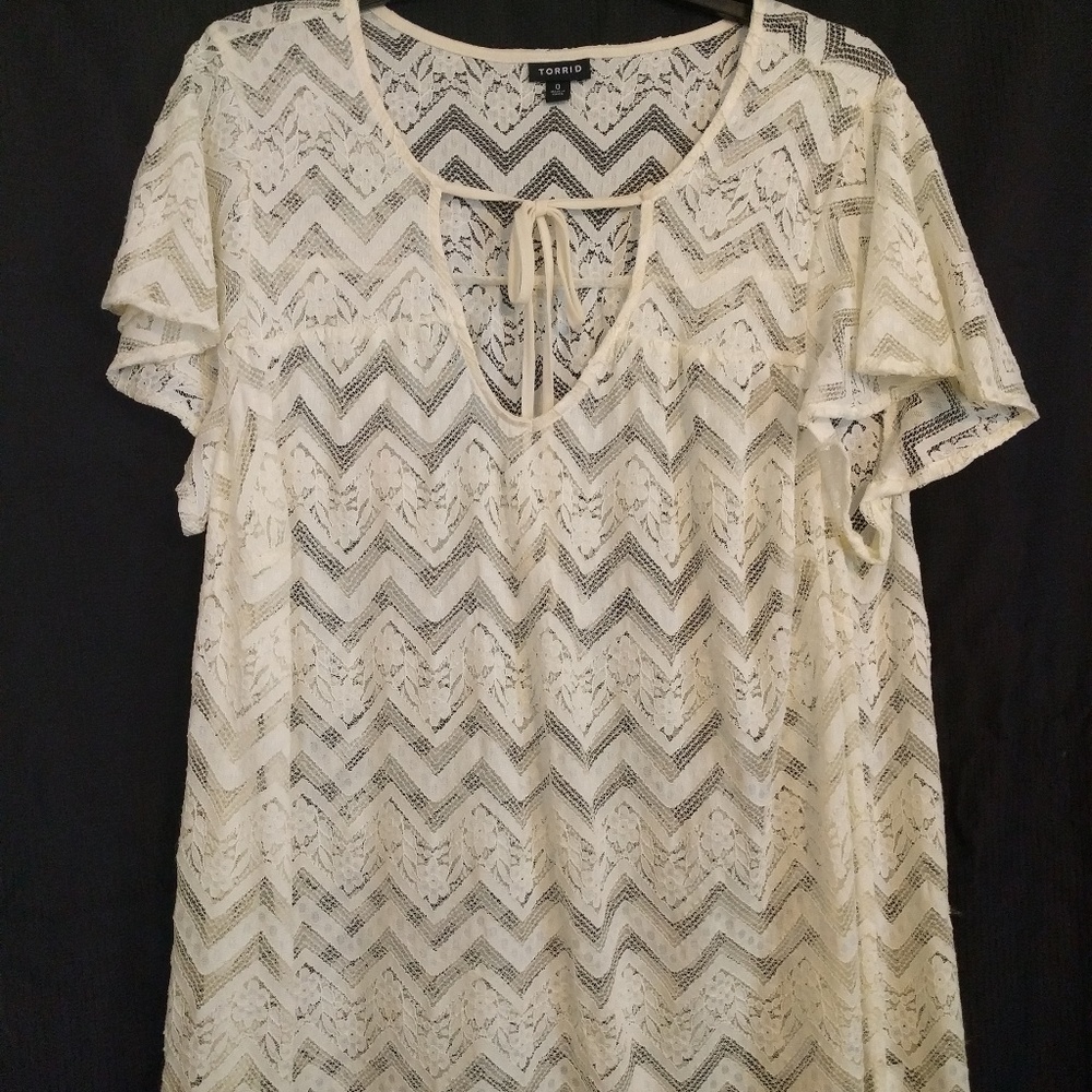 White lace cover